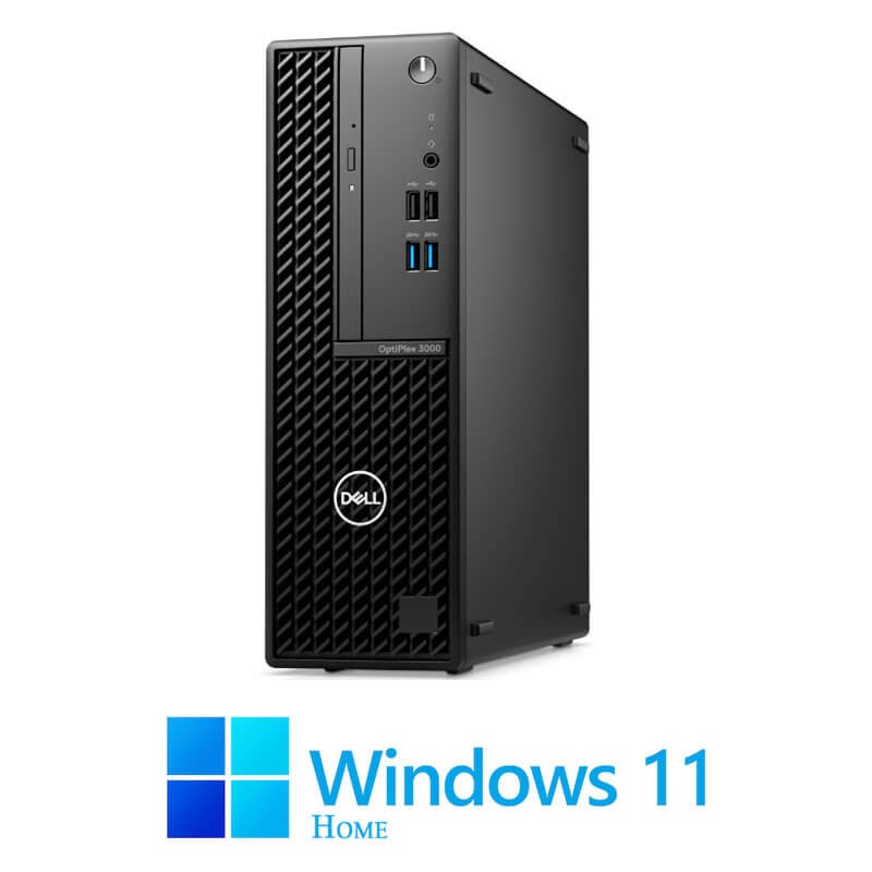 Calculatoare Dell OptiPlex 3000 SFF, Hexa Core i5-12500, 16GB, 512GB SSD, Win 11 Home
