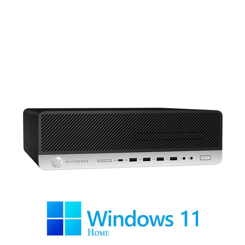 Calculatoare HP EliteDesk 800 G4 SFF, i5-8500, 16GB DDR4, 256GB SSD, Win 11 Home