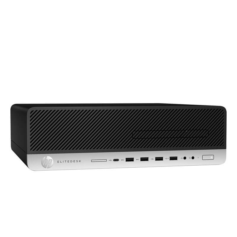Calculatoare second hand HP EliteDesk 800 G4 SFF, Hexa Core i5-8500, 16GB DDR4, 256GB SSD
