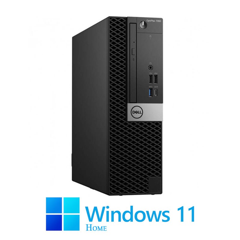 Calculator PCDell OptiPlex 7060 SFF, Hexa Core i5-9500, 8GB, 256GB SSD, Win 11 Home