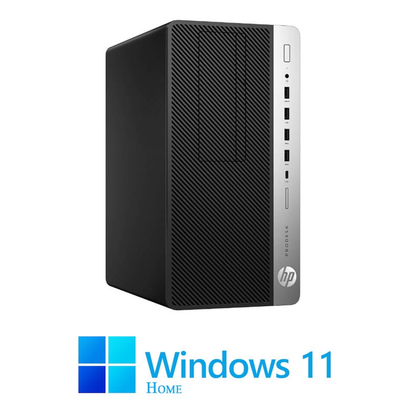Calculator PCHP ProDesk 600 G4 MT, Hexa Core i5-8500, 8GB, 256GB SSD, Win 11 Home
