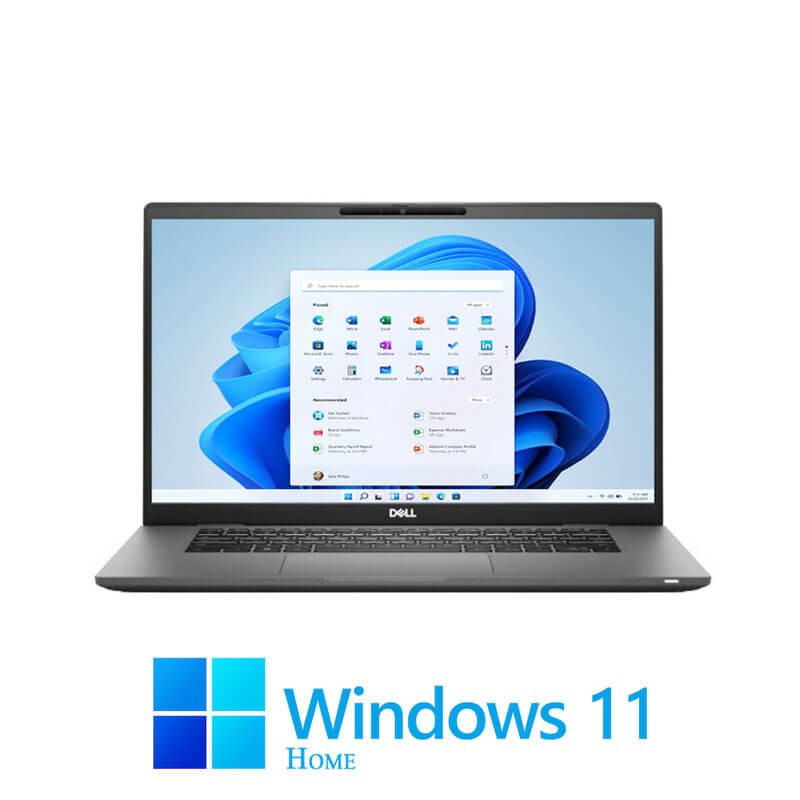 Laptopuri Dell Latitude 7520, Quad Core i5-1145G7, SSD, Display NOU FHD, Win 11 Home