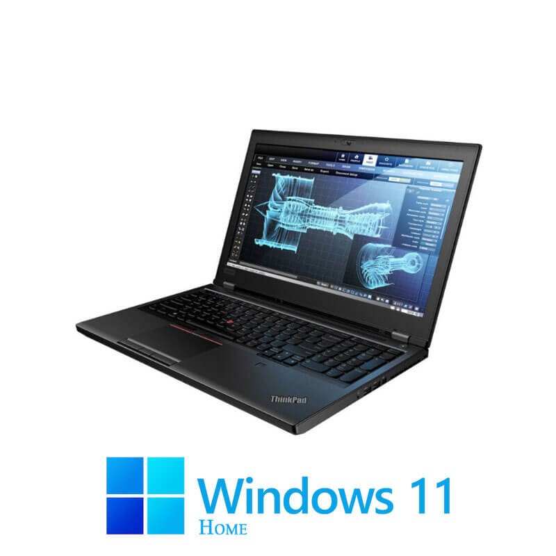 Laptopuri Lenovo P52, i7-8750H, 32GB DDR4, Display NOU, Quadro P1000, Win 11 Home