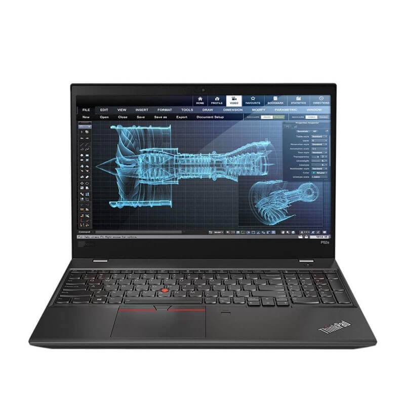 Laptopuri second hand Lenovo P52s, Quad Core i7-8650U, 16GB DDR4, Grad A-, Quadro P500 2GB