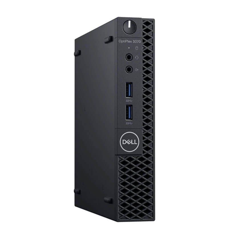 Mini Calculatoare second hand Dell OptiPlex 3070, Intel Quad Core i3-9100T, 16GB DDR4, 256GB SSD