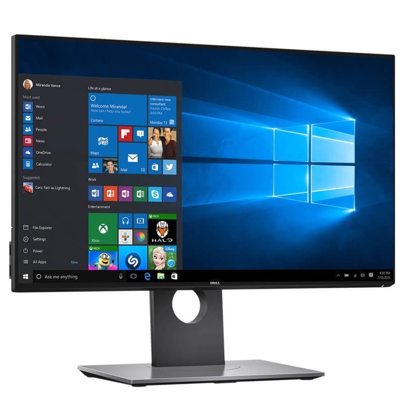 Monitor LED Dell UltraSharp U2414Hb, 24 inci Full HD, Panel IPS