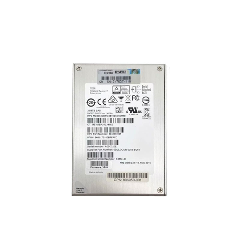 Solid State Drive (SSD) Enterprise 3.84TB SAS, HP 804170-001